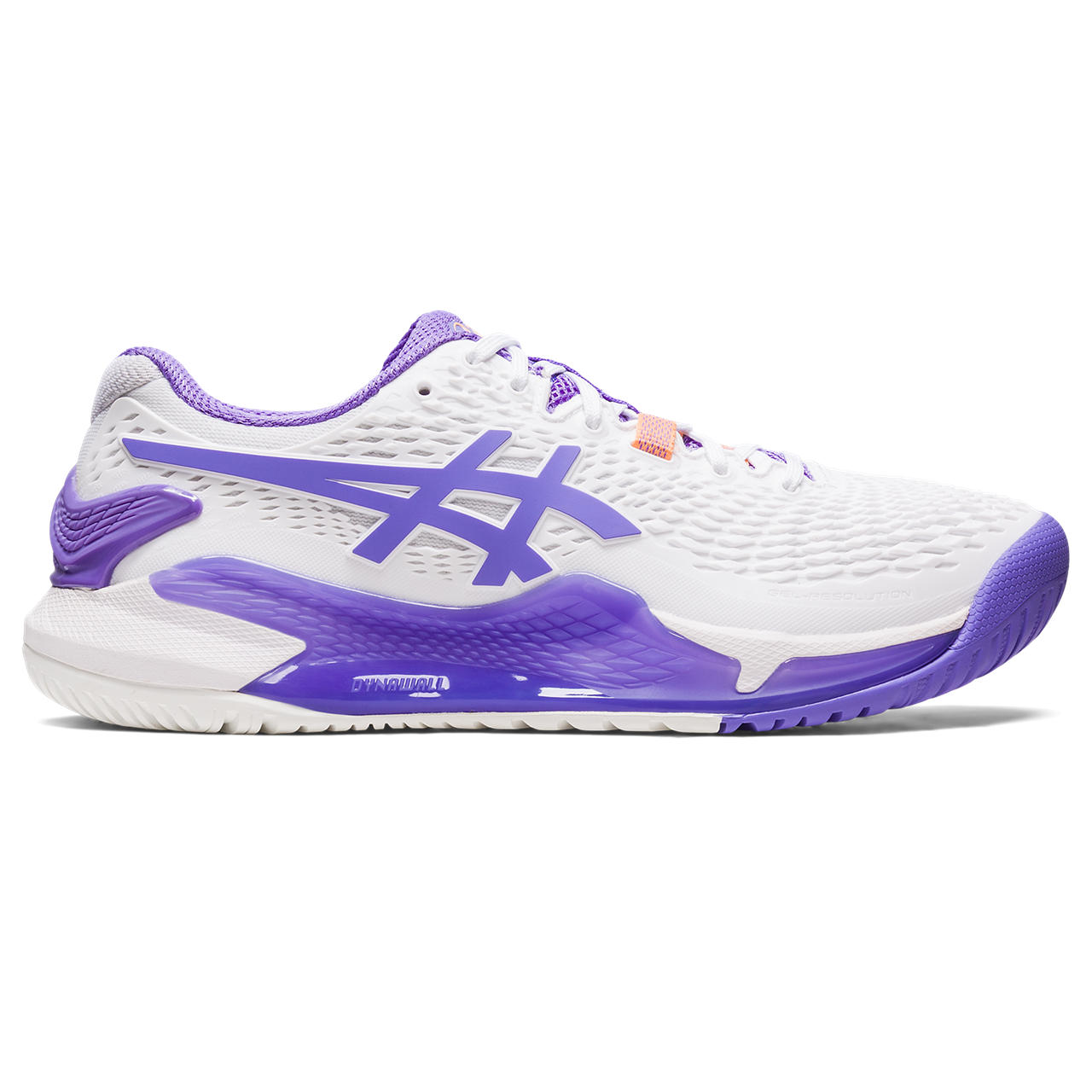 ASICS GEL-RESOLUTION 9, WHITE/AMETHYST, swatch