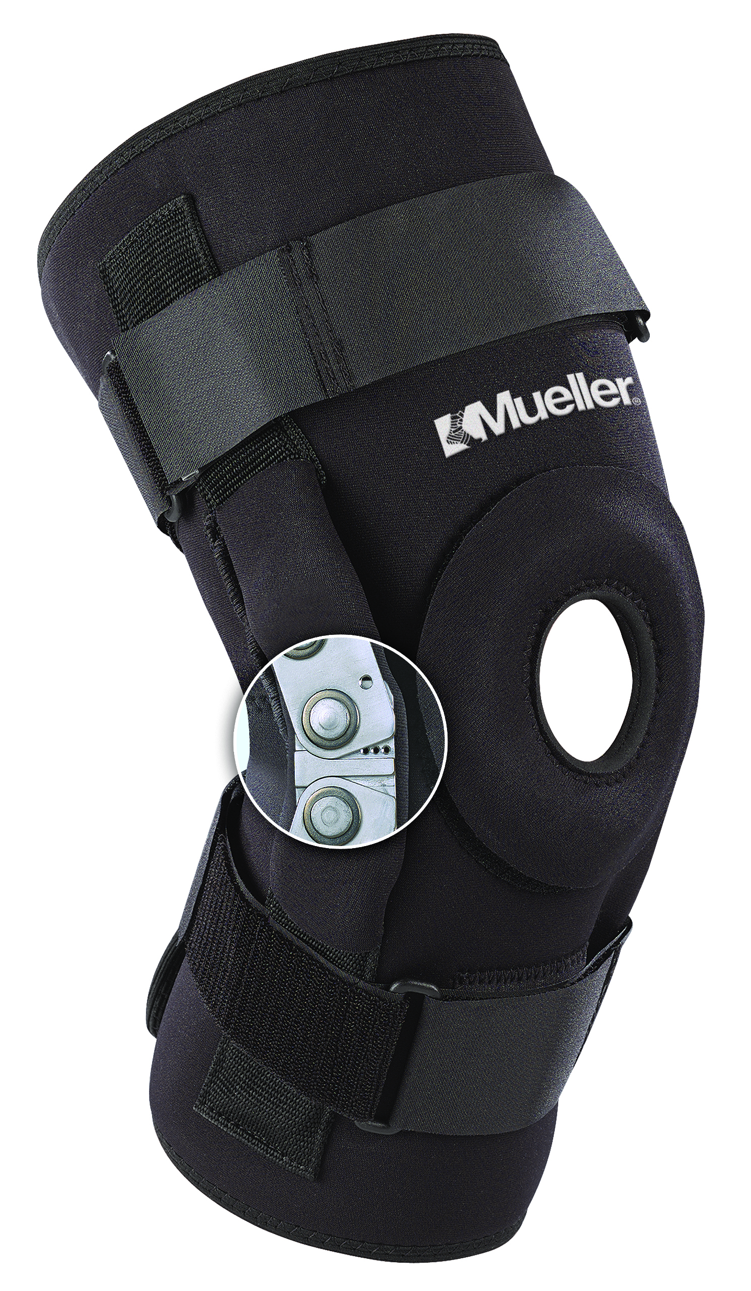 Mueller® Hinged Knee Brace Deluxe Black Xxxl, , large image number null