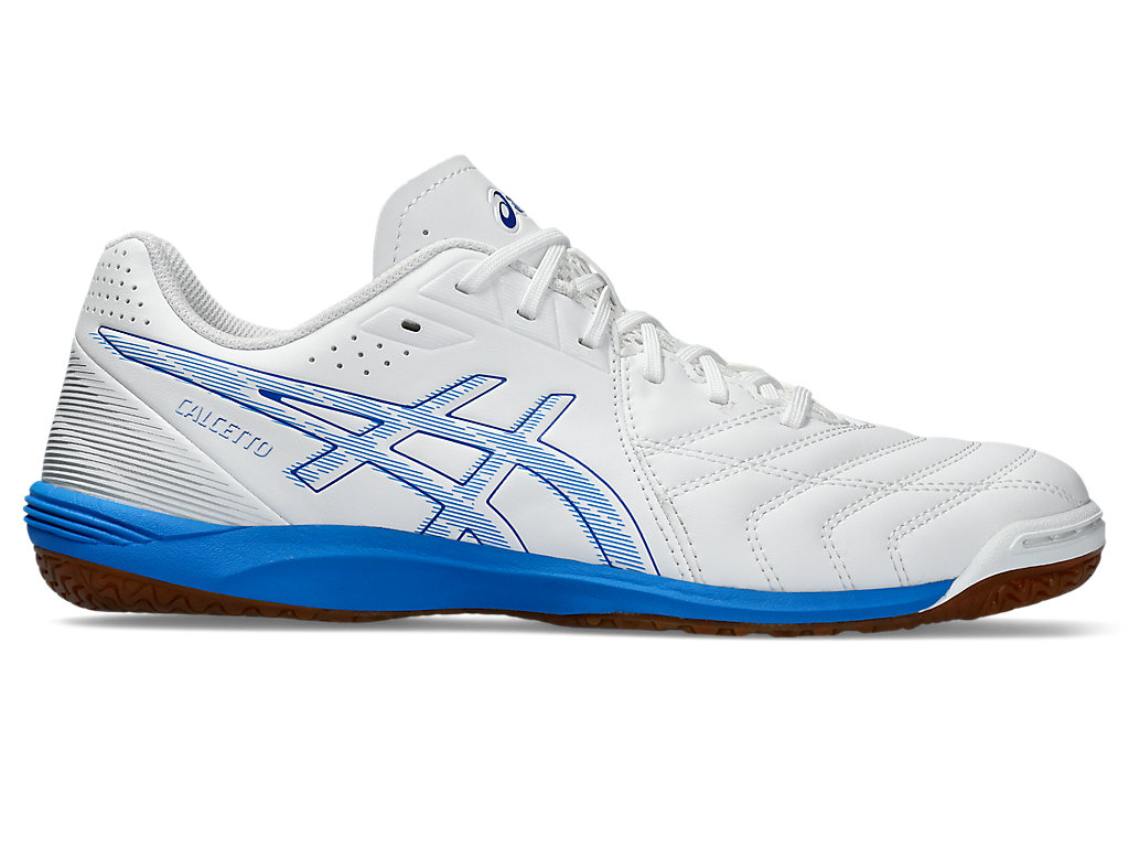 ASICS CALCETTO WD 9, WHITE/ELECTRIC BLUE, swatch