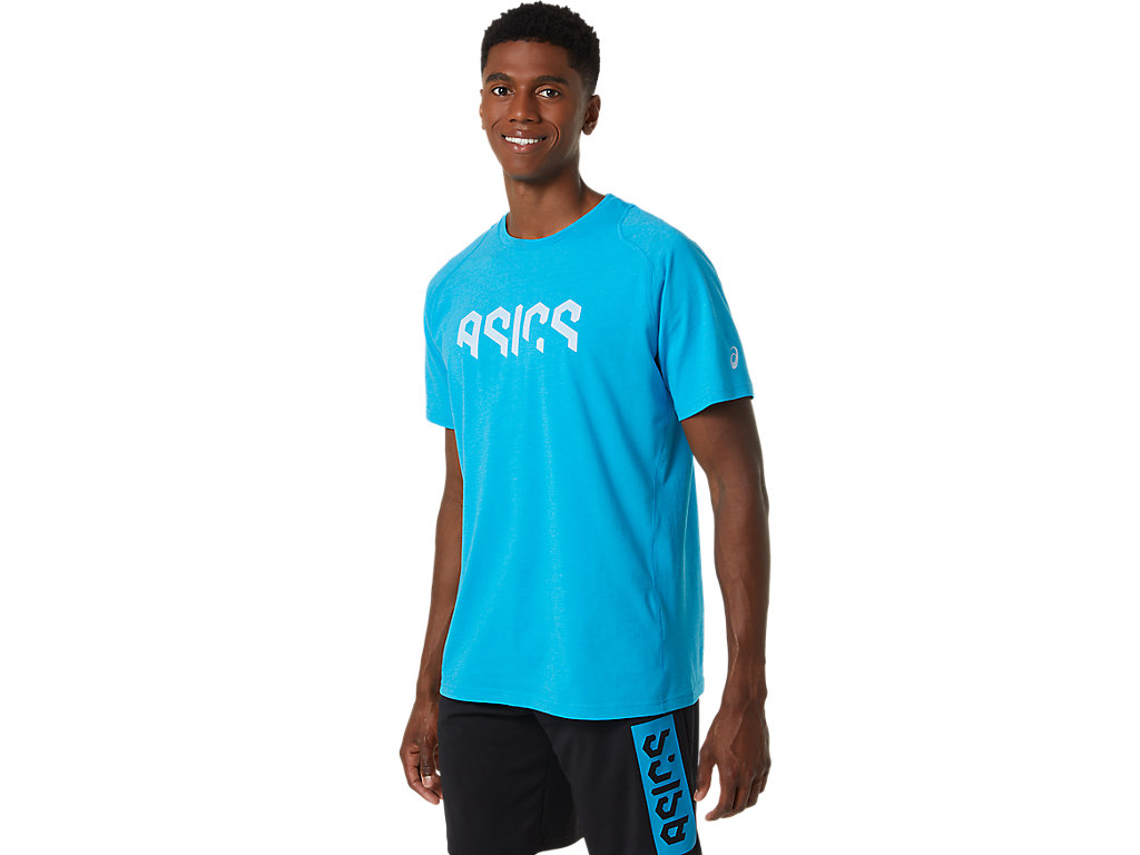 ASICS HEX GRAPHIC COTTON BLEND SS TEE image number null
