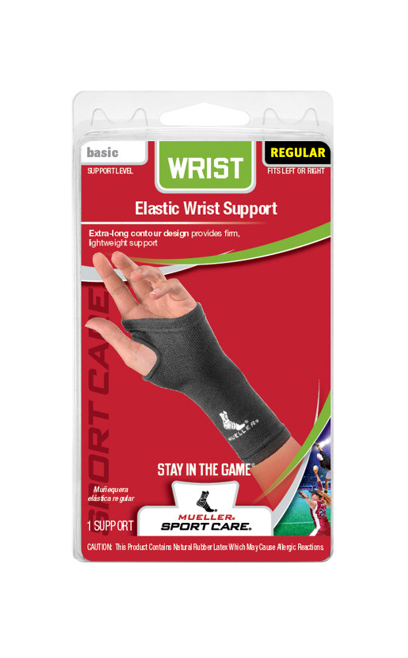 Elastic Wrist Support Black LG, , large image number null