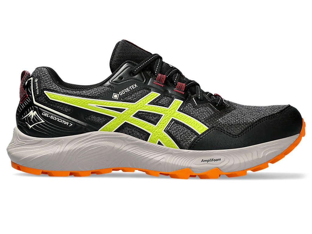 ASICS GEL-SONOMA 7 GTX, GRAPHITE GREY/NEON LIME, swatch