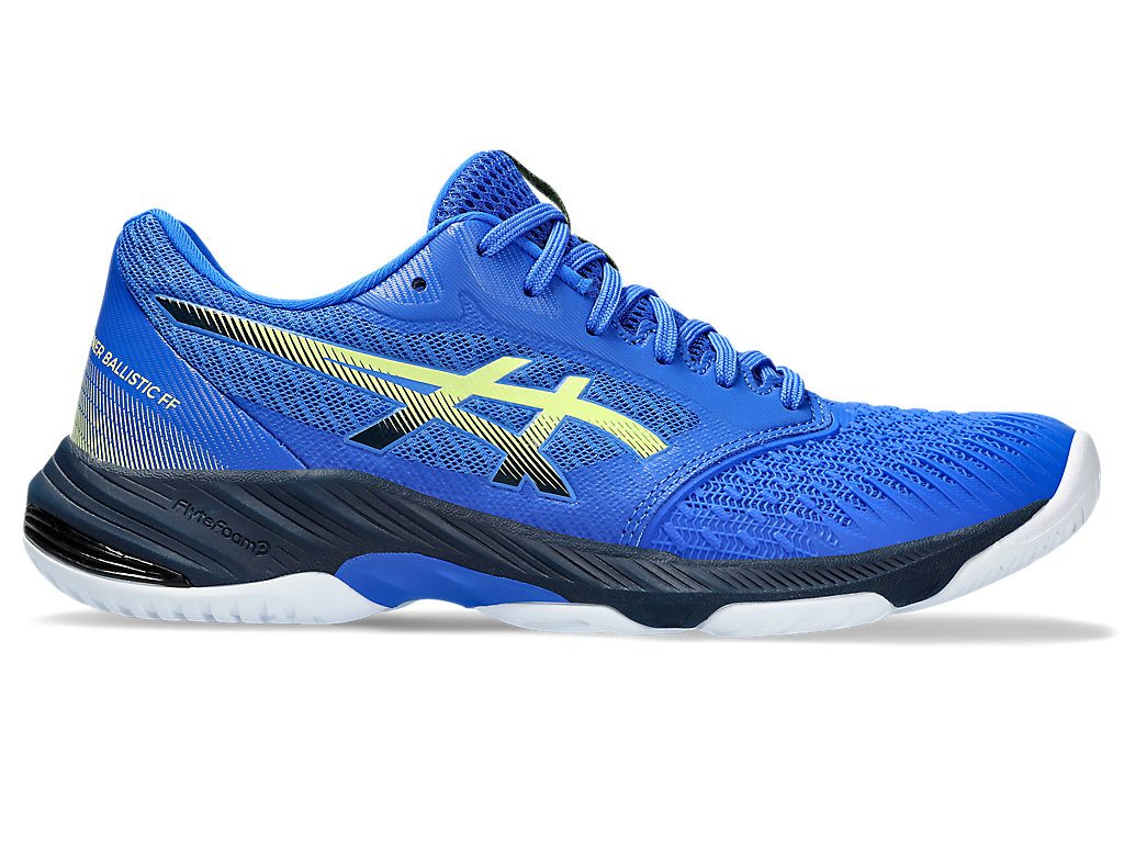 ASICS NETBURNER BALLISTIC FF 3, ILLUSION BLUE/GLOW YELLOW, swatch