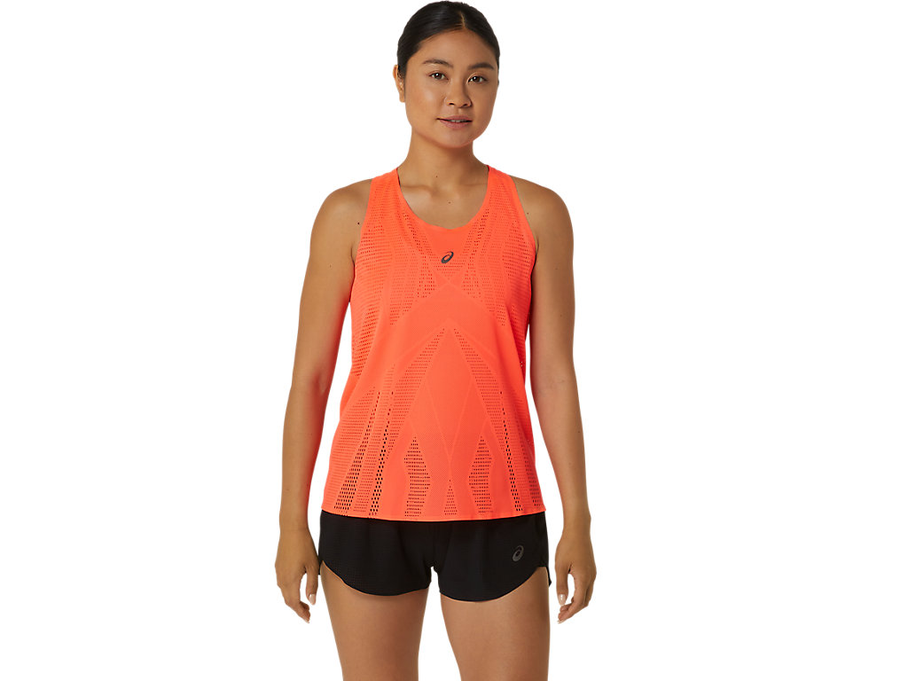 ASICS METARUN TANK, SUNRISE RED, swatch