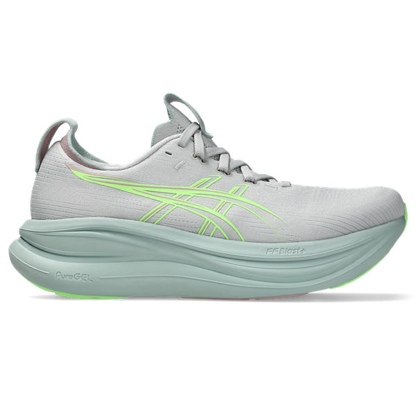 GEL-NIMBUS 28, CLOUD GREY/ILLUMINATE GREEN, swatch