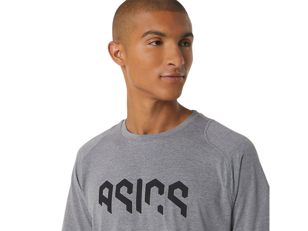 ASICS HEX GRAPHIC COTTON BLEND SS TOP image number null