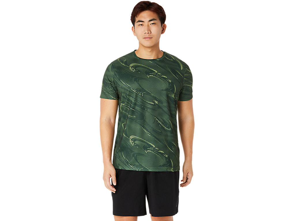 ASICS SUMINAGASHI MOTIF PRINT SS TOP