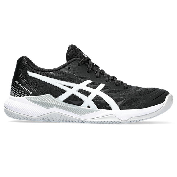 ASICS GEL-TACTIC 12, BLACK/WHITE, swatch