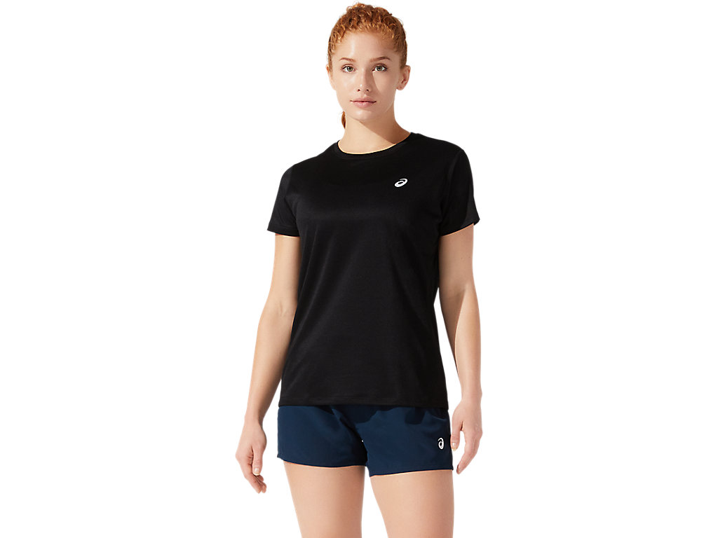 ASICS SILVER SS TOP, PERFORMANCE BLACK, swatch