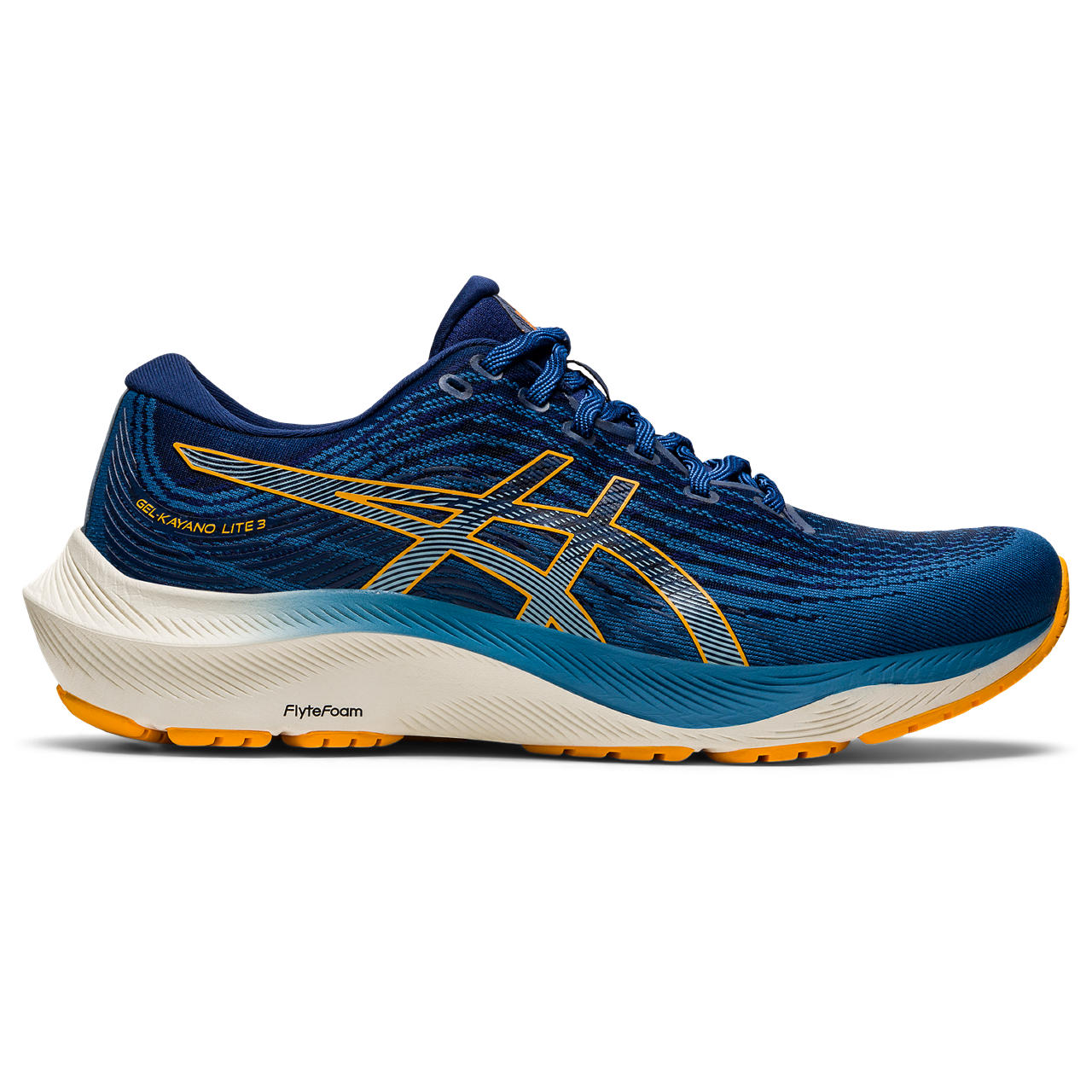 ASICS GEL-KAYANO LITE 3, AZURE/AMBER, swatch