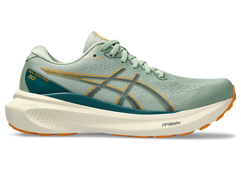ASICS GEL-KAYANO 30, DARK JADE/BLACK, swatch