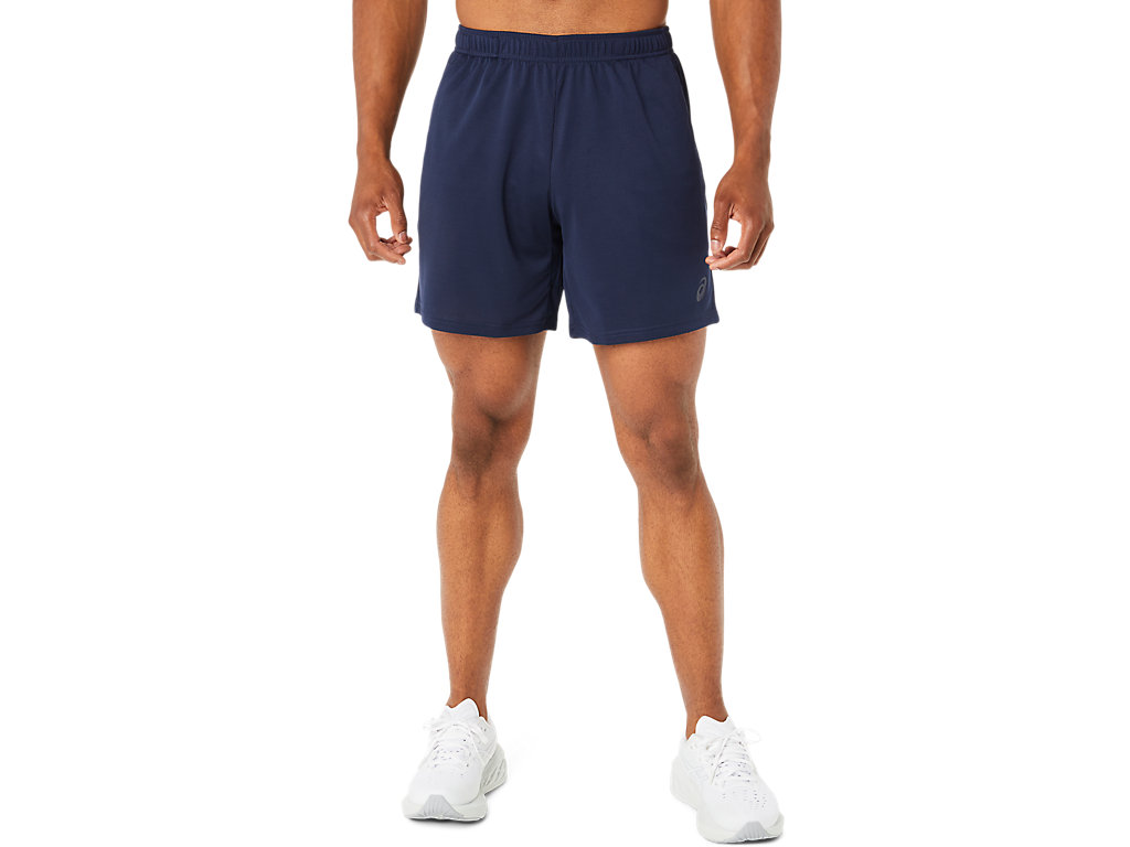 ASICS VENTED KNIT 7IN SHORTS, MIDNIGHT, swatch