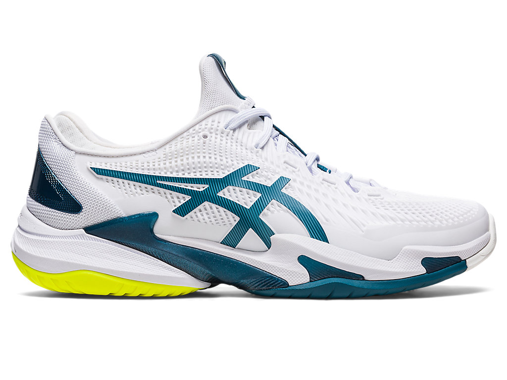 ASICS COURT FF 3, WHITE/GRIS BLUE, swatch