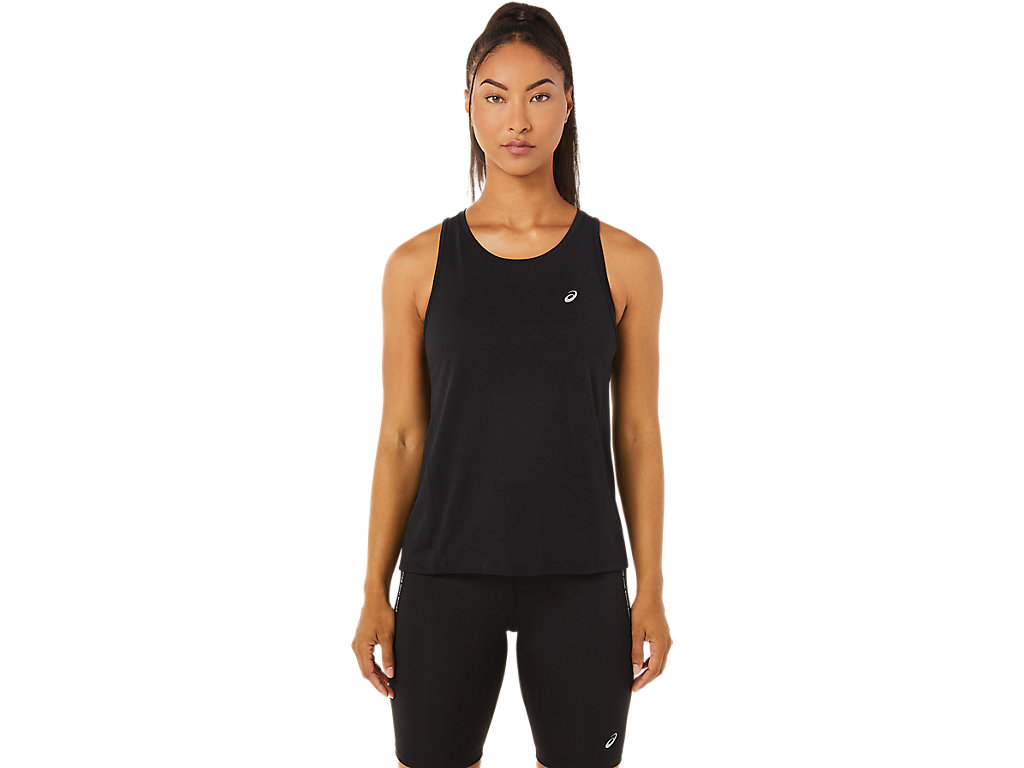 ASICS RACE TANK, PERFORMANCE BLACK, swatch