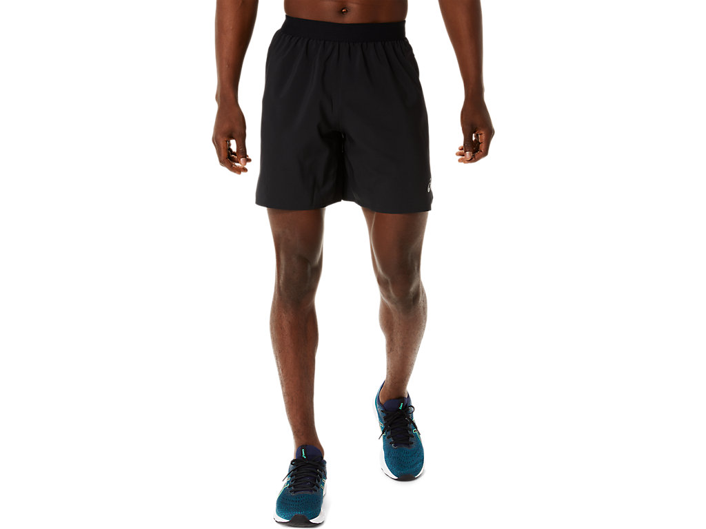 ASICS ROAD 2-N-1 7IN SHORT, PERFORMANCE BLACK/CARRIER GREY, swatch