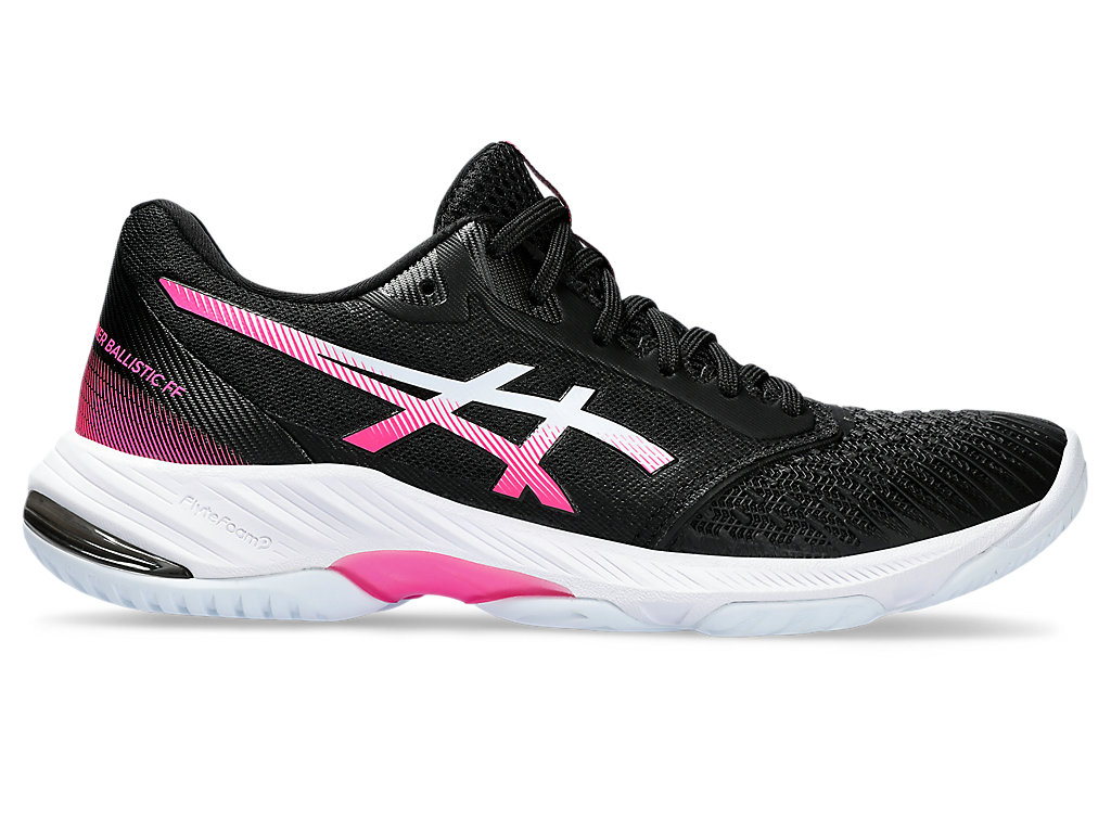ASICS NETBURNER BALLISTIC FF 3, BLACK/HOT PINK, swatch