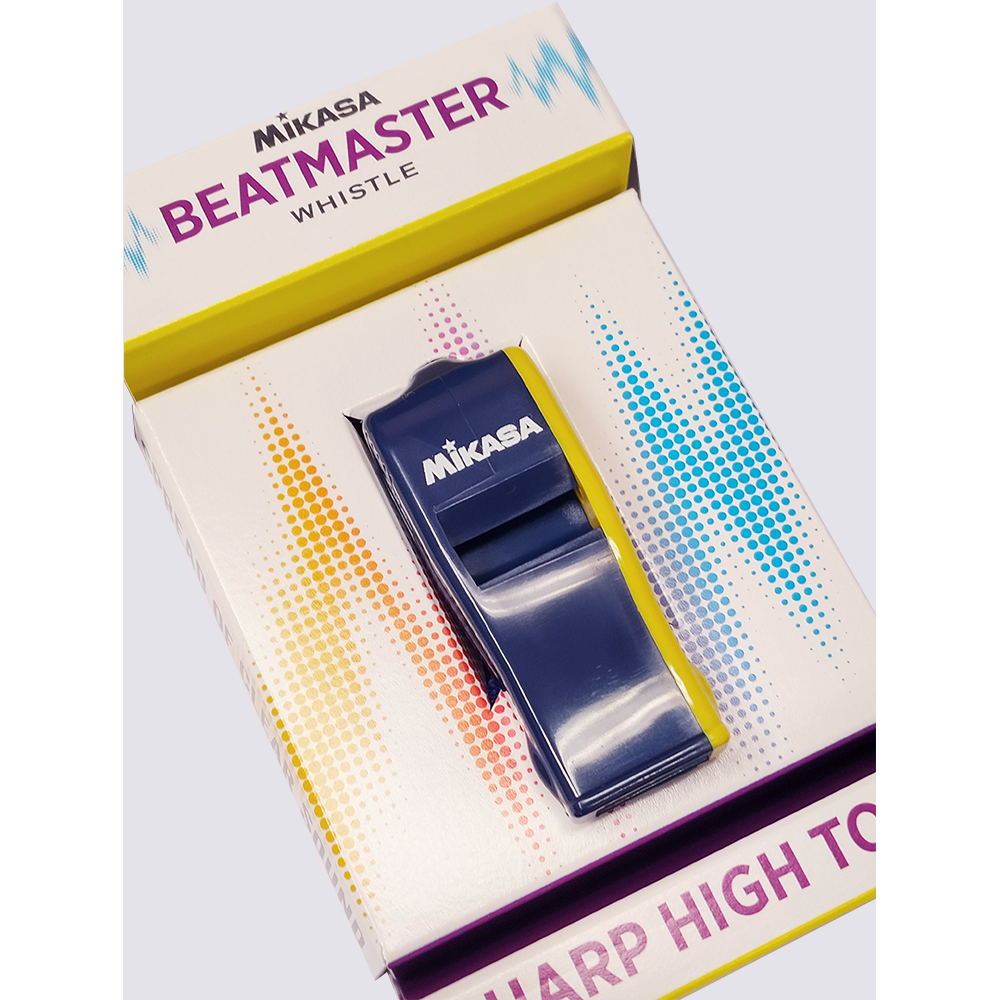 MIKASA BEAT-NBY (NAVY BLUE/YELLOW) PEALESS WHISTLE, , large image number null