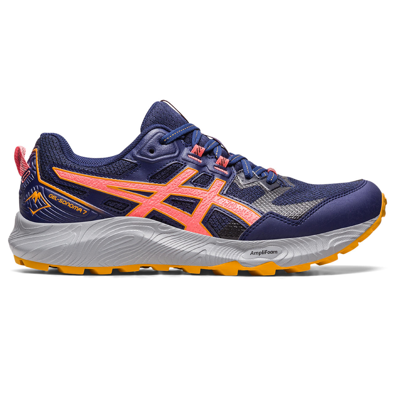 ASICS GEL-SONOMA 7, INDIGO BLUE/PAPAYA, swatch