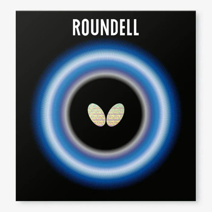 BUTTERFLY TABLE TENNIS RUBBER ROUNDELL, BLACK, 2.1