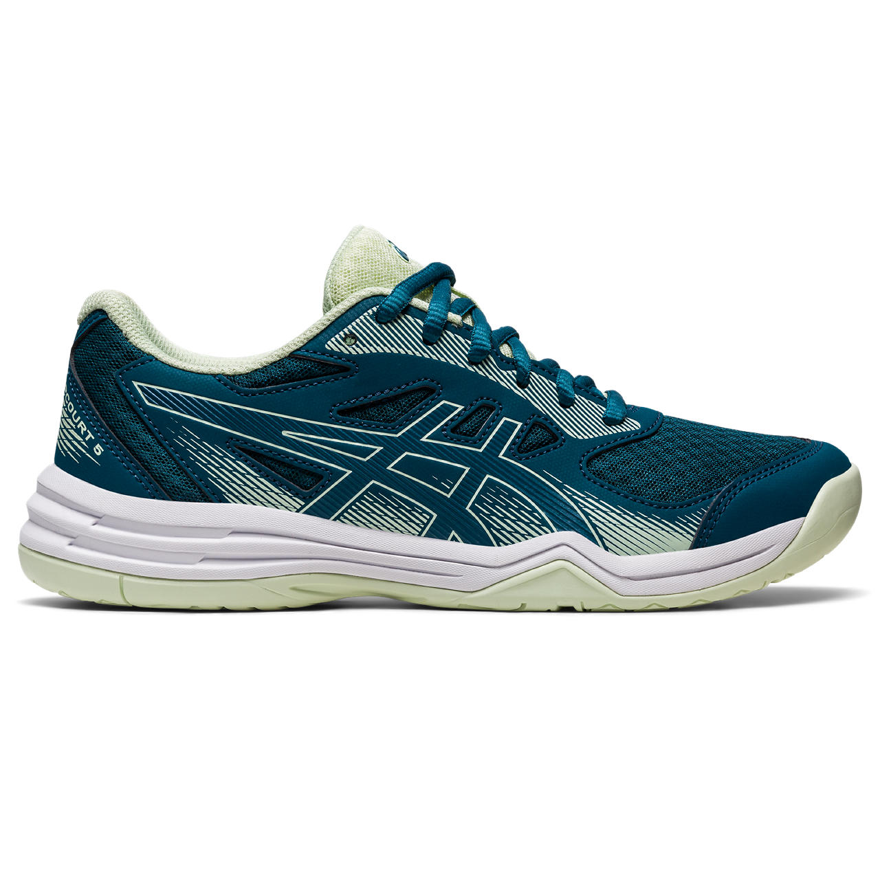ASICS UPCOURT 5, INK TEAL/WHISPER GREEN, swatch