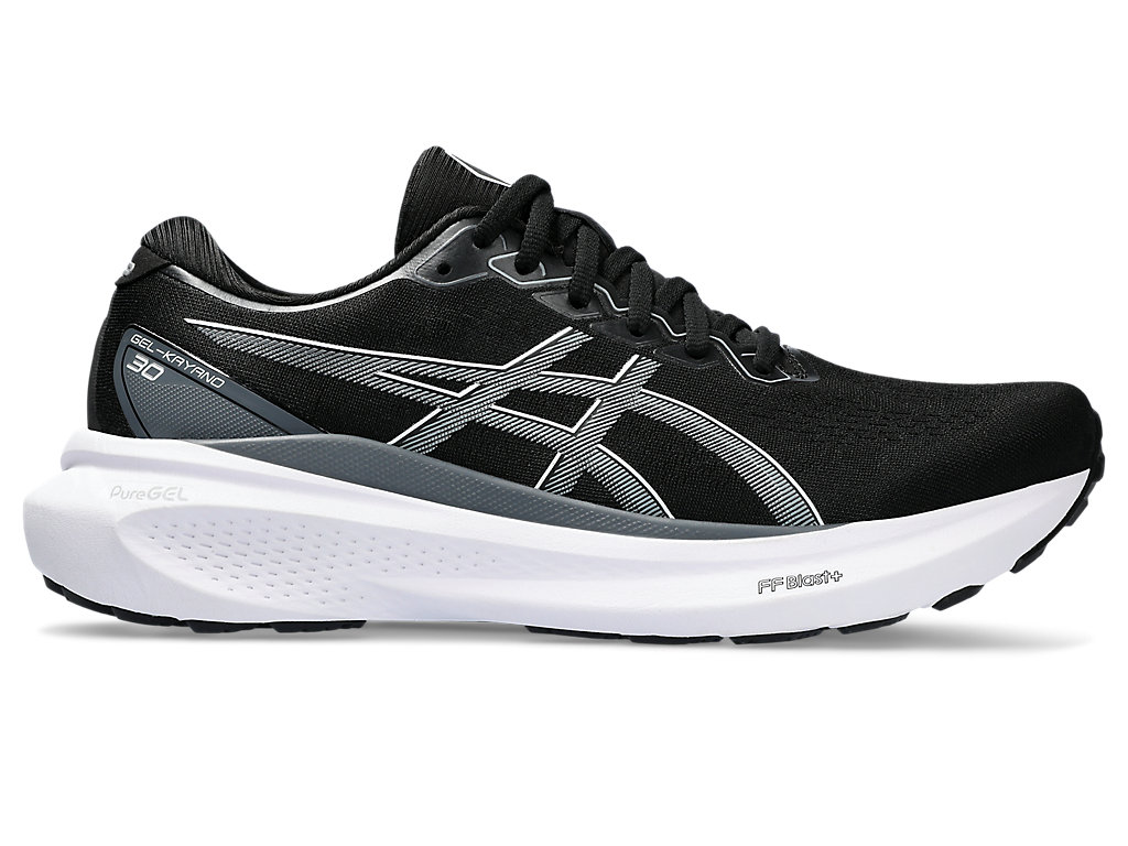 ASICS GEL-KAYANO 30, BLACK/SHEET ROCK, swatch