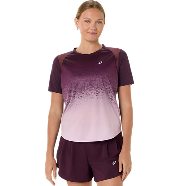 ROAD FADE SS TOP, DARK AUBERGINE/HAZY LILAC, swatch