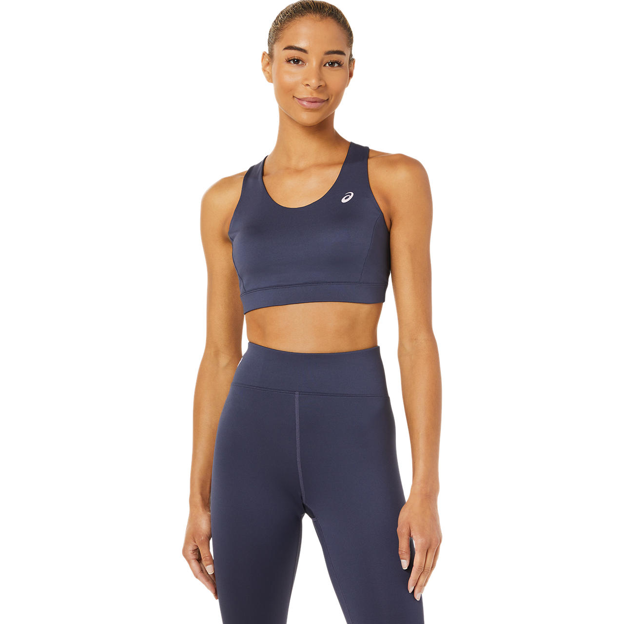 ASICS WOMEN CROSS BACK STRAPPED BRA, INDIGO FOG, swatch