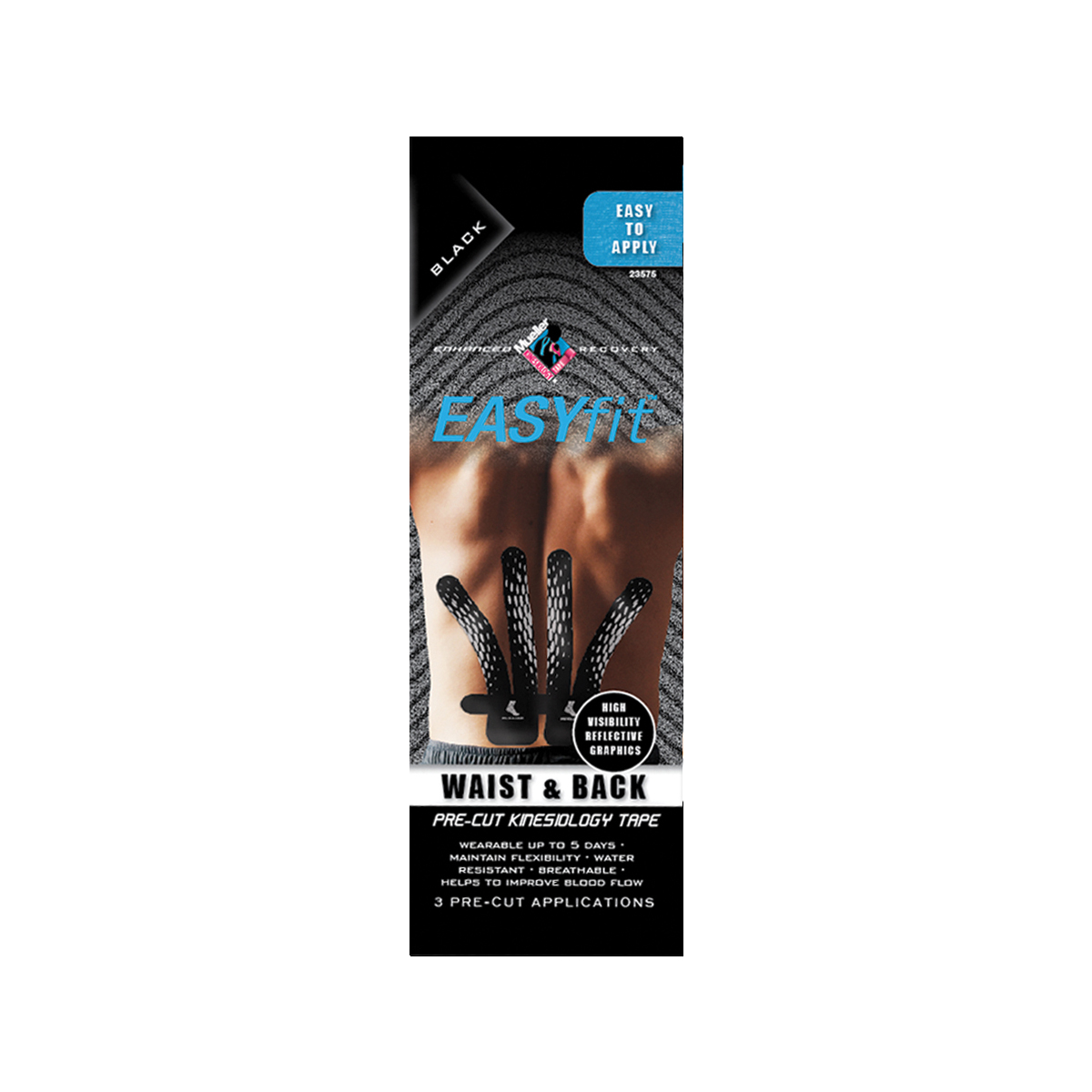MUELLER® KINESIOLOGY TAPE® PRE-CUT EASY FIT WAIST & BACK
