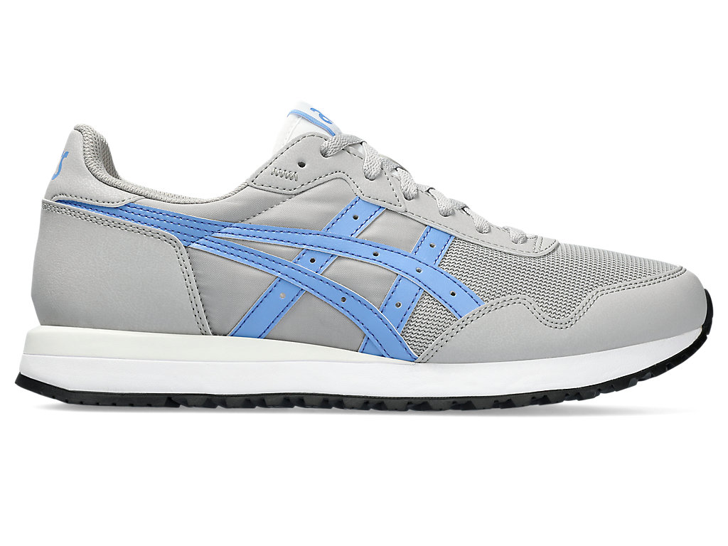 ASICS TIGER RUNNER II, CEMENT GREY/BLUE PROJECT, swatch