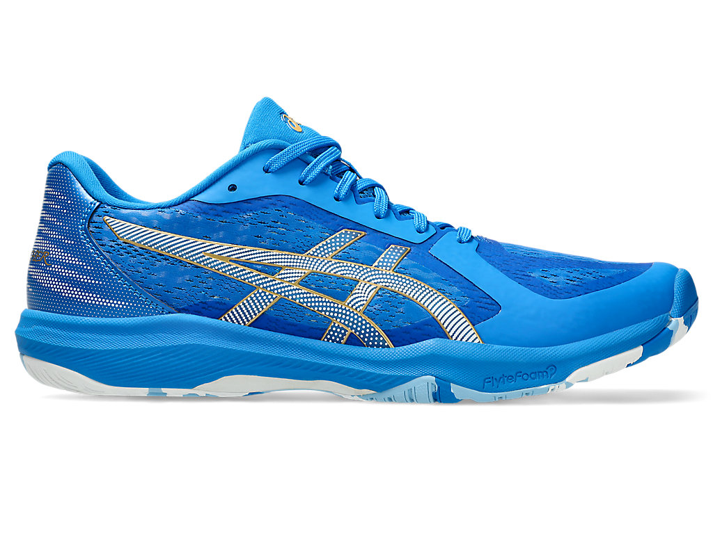 ASICS DYNAFEATHER, DIRECTOIRE BLUE/PURE GOLD, swatch