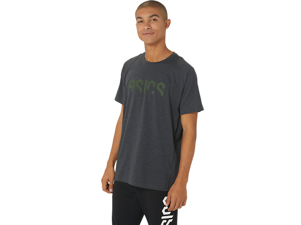 ASICS HEX GRAPHIC COTTON BLEND SS TOP image number null