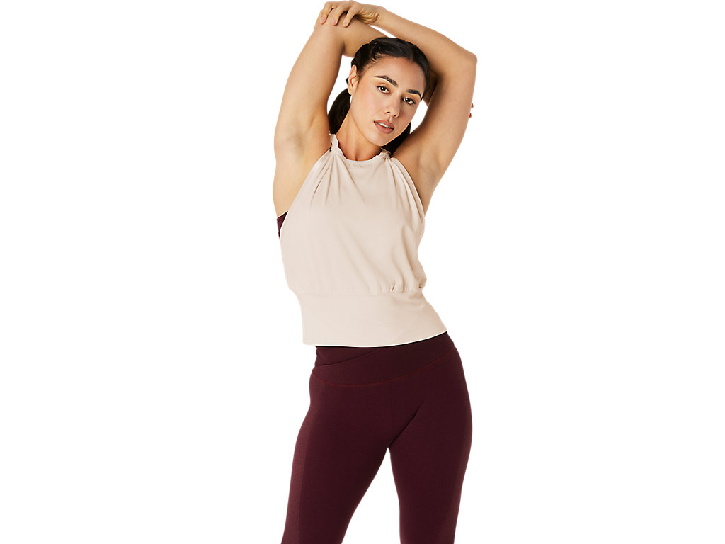 ASICS WOMEN NAGINO FLEX SLEEVELESS TOP, ROSE DUST, swatch
