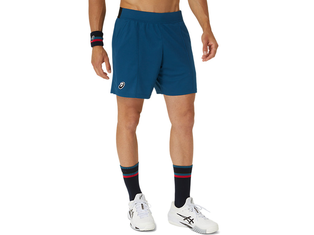 ASICS MEN CLASSIC 7IN SHORT, MAKO BLUE, swatch