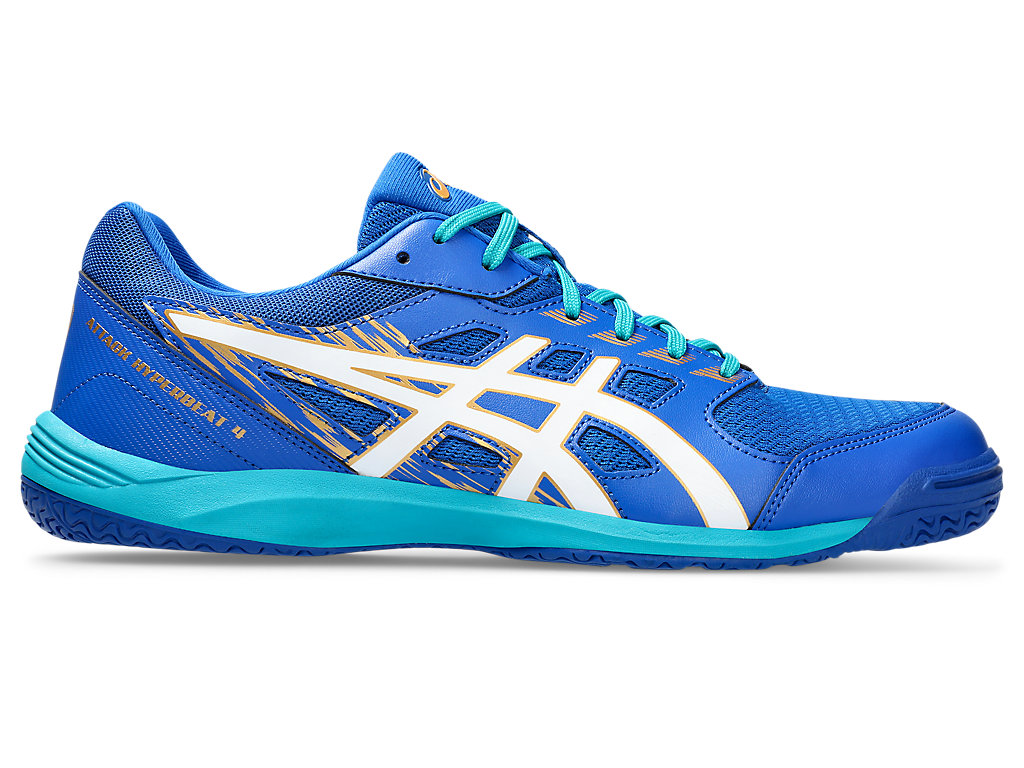 ASICS ATTACK HYPERBEAT 4, TUNA BLUE/WHITE, swatch