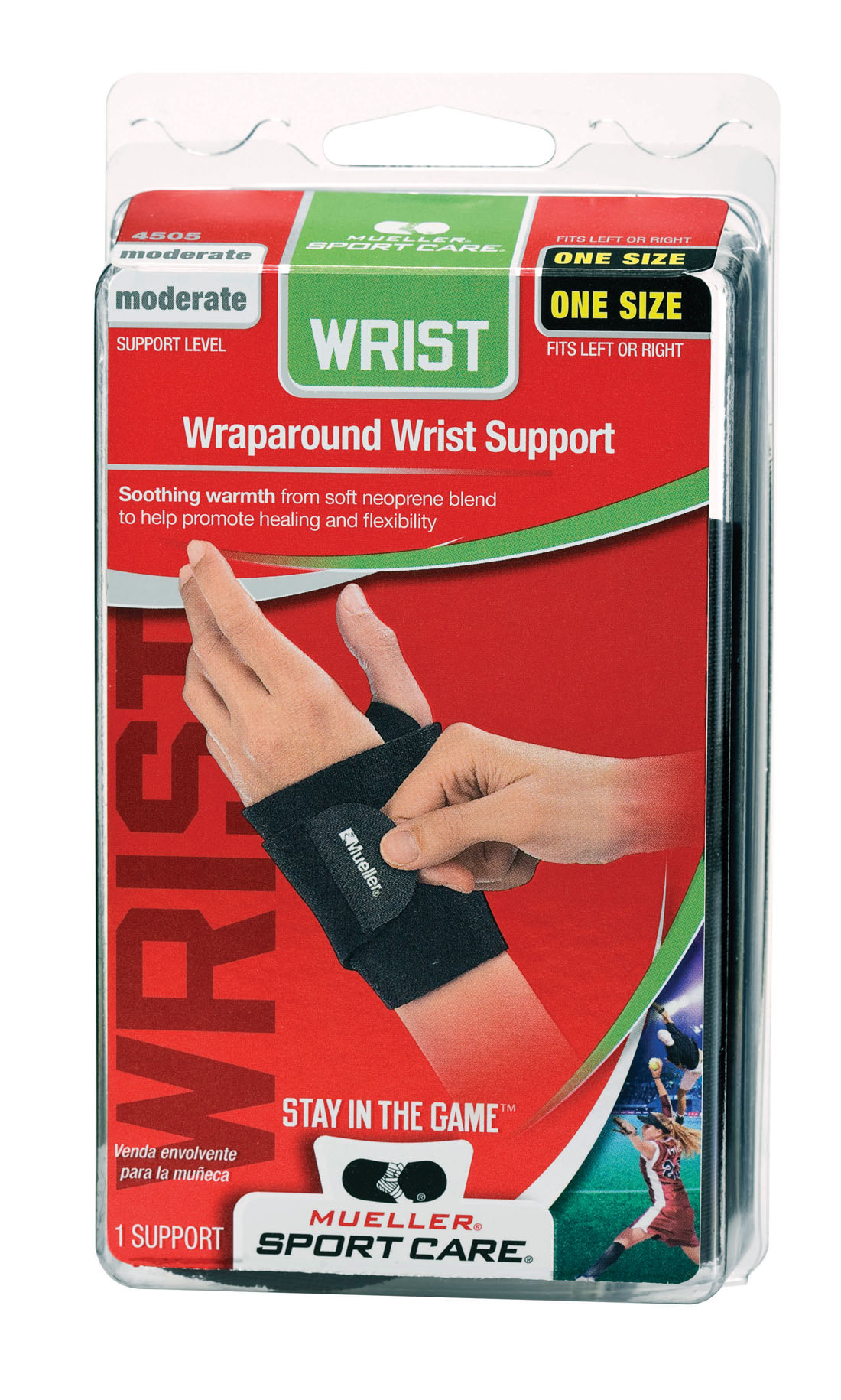 MUELLER® WRIST SUPPORT WRAP BLACK, , large image number null