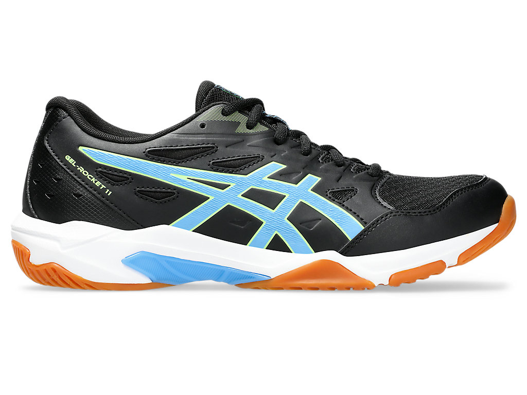 ASICS GEL-ROCKET 11, BLACK/WATERSCAPE, swatch