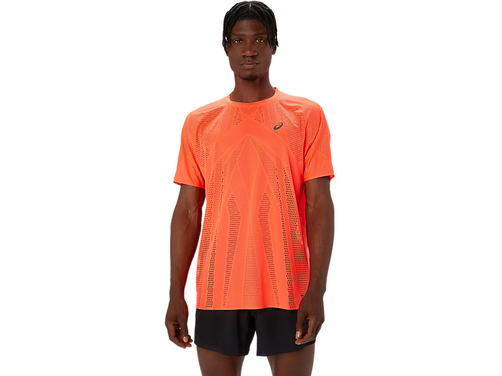 ASICS METARUN SS TOP, SUNRISE RED, swatch