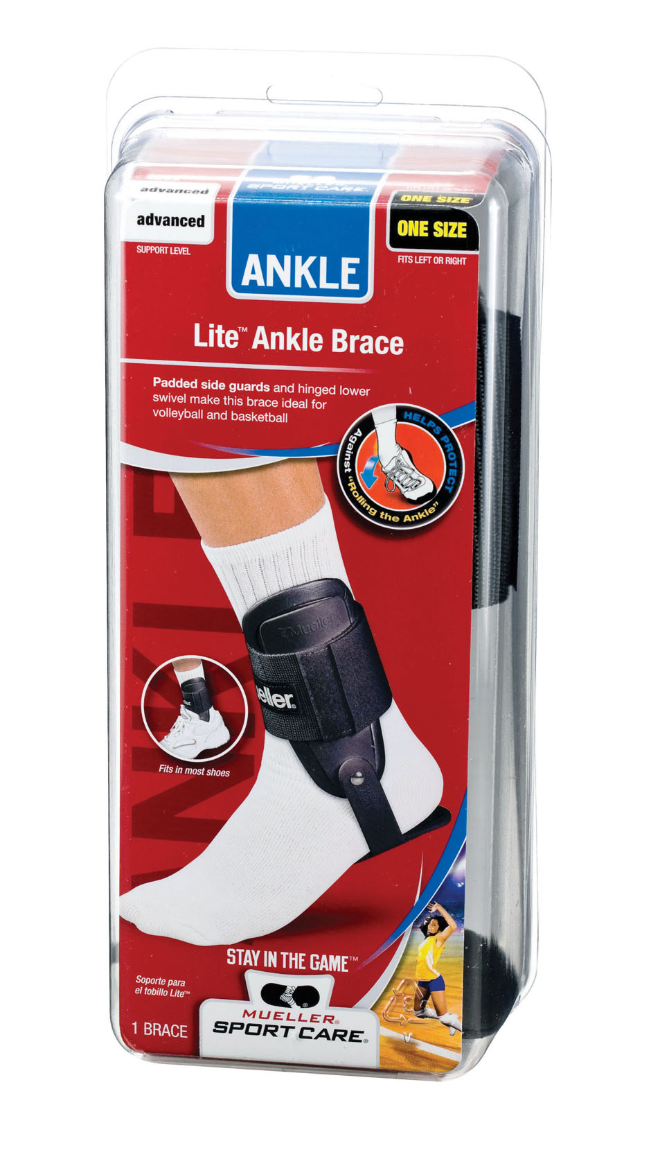 MUELLER® ANKLE BRACE LITE BLACK, OSFM, , large image number null
