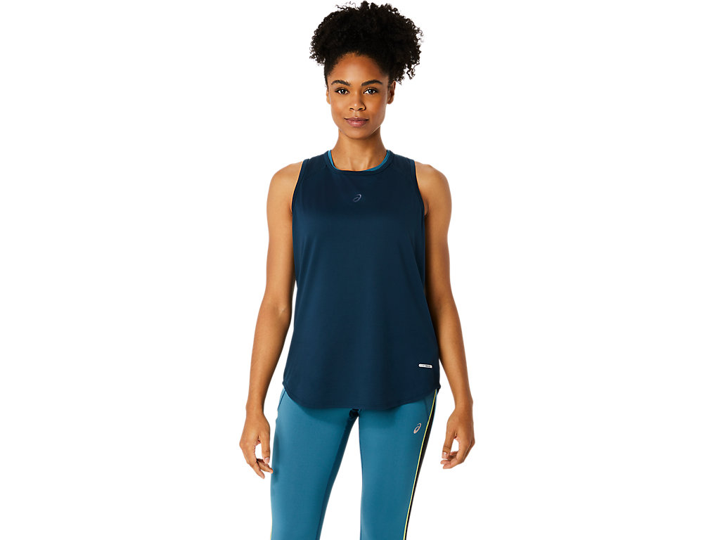 ASICS WOMEN ACTIBREEZE SLEEVELESS TOP, FRENCH BLUE, swatch