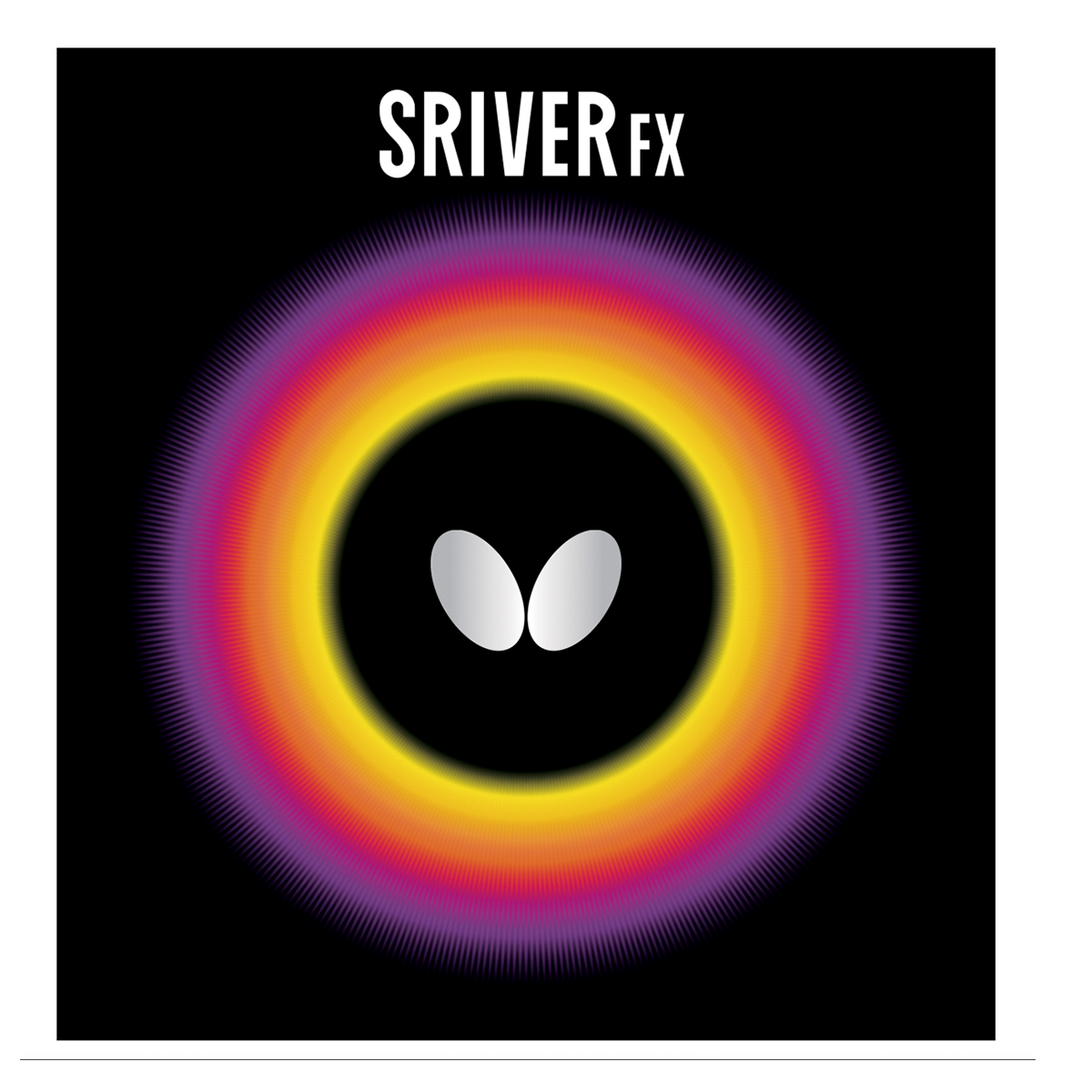 BUTTERFLY TABLE TENNIS RUBBER SRIVER FX, RED, 2.1