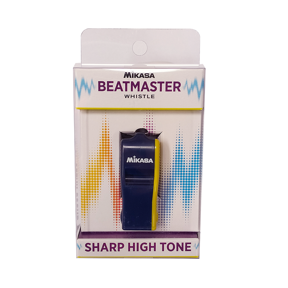 MIKASA BEAT-NBY (NAVY BLUE/YELLOW) PEALESS WHISTLE