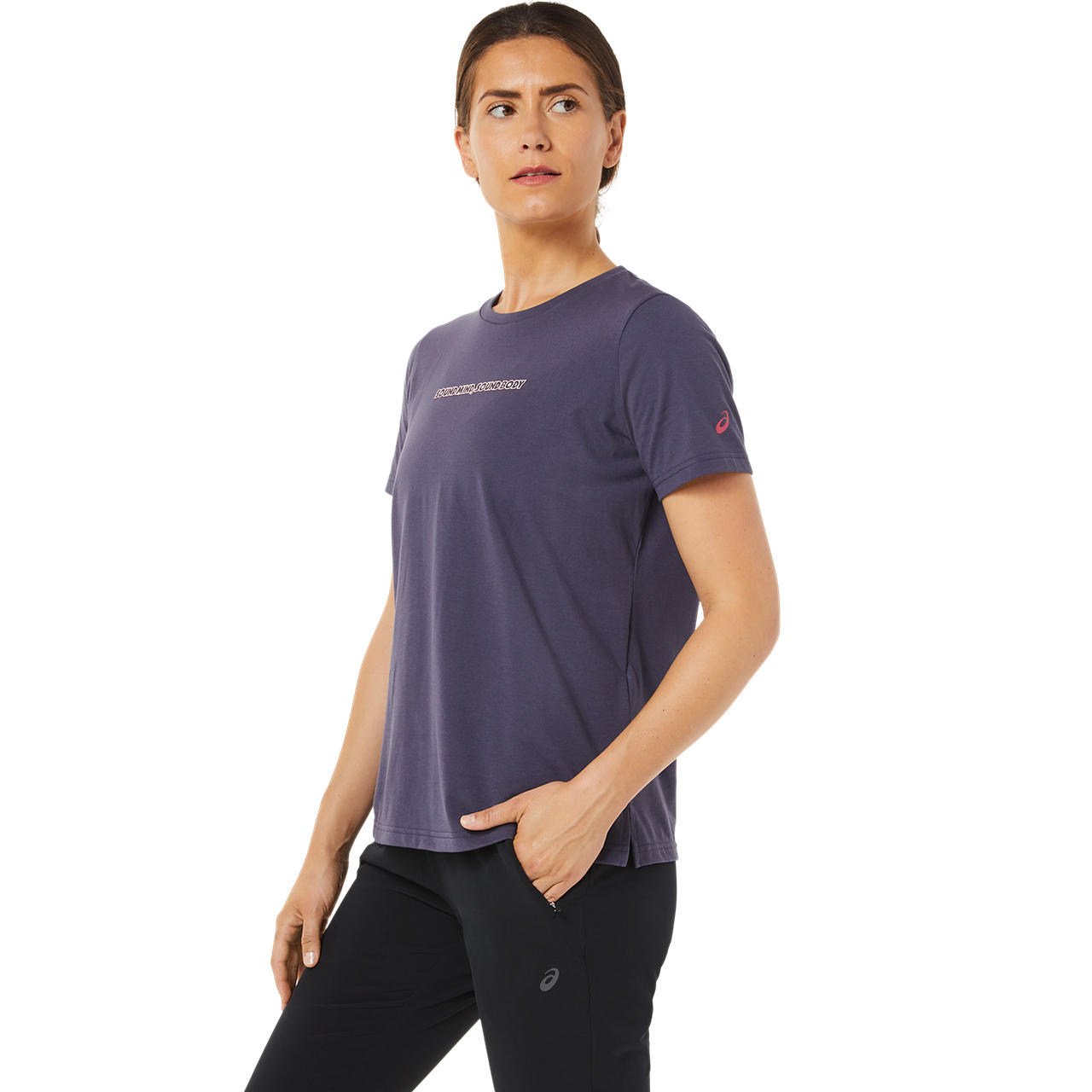 ASICS WOMEN LOGO GRAPHIC TEE image number null