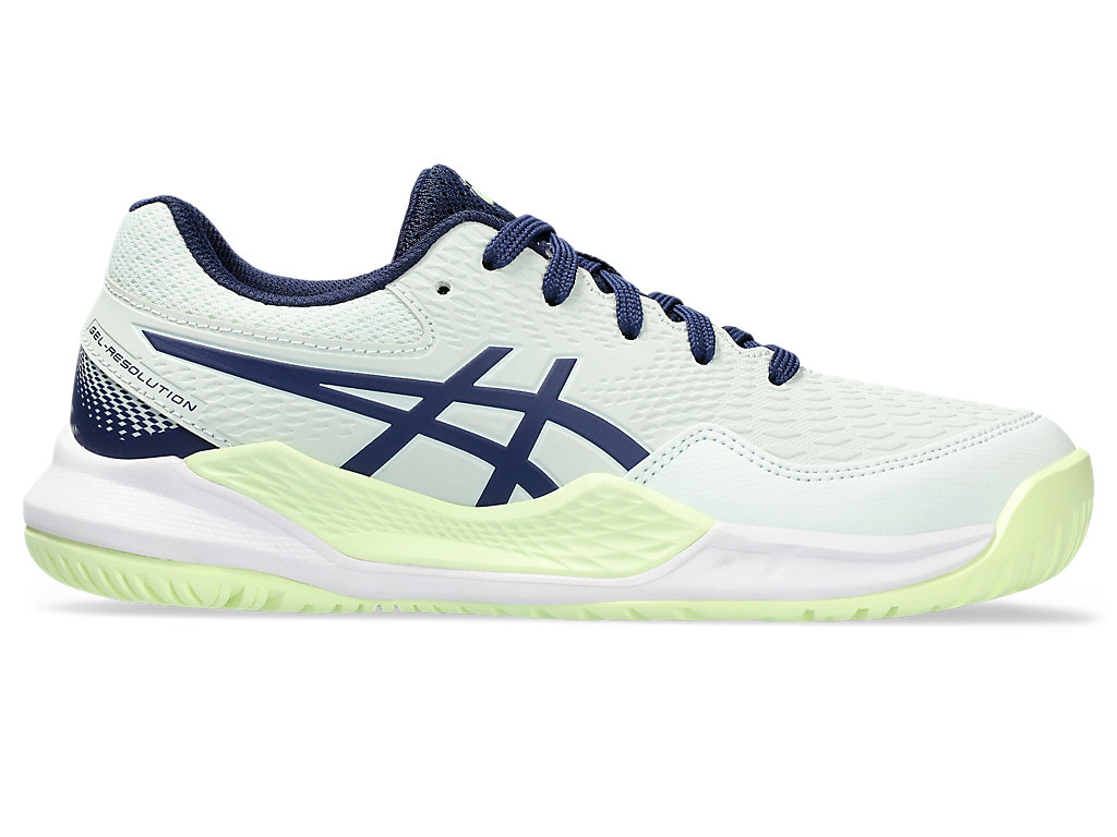 ASICS GEL-RESOLUTION 9 GS, PALE MINT/BLUE EXPANSE, swatch