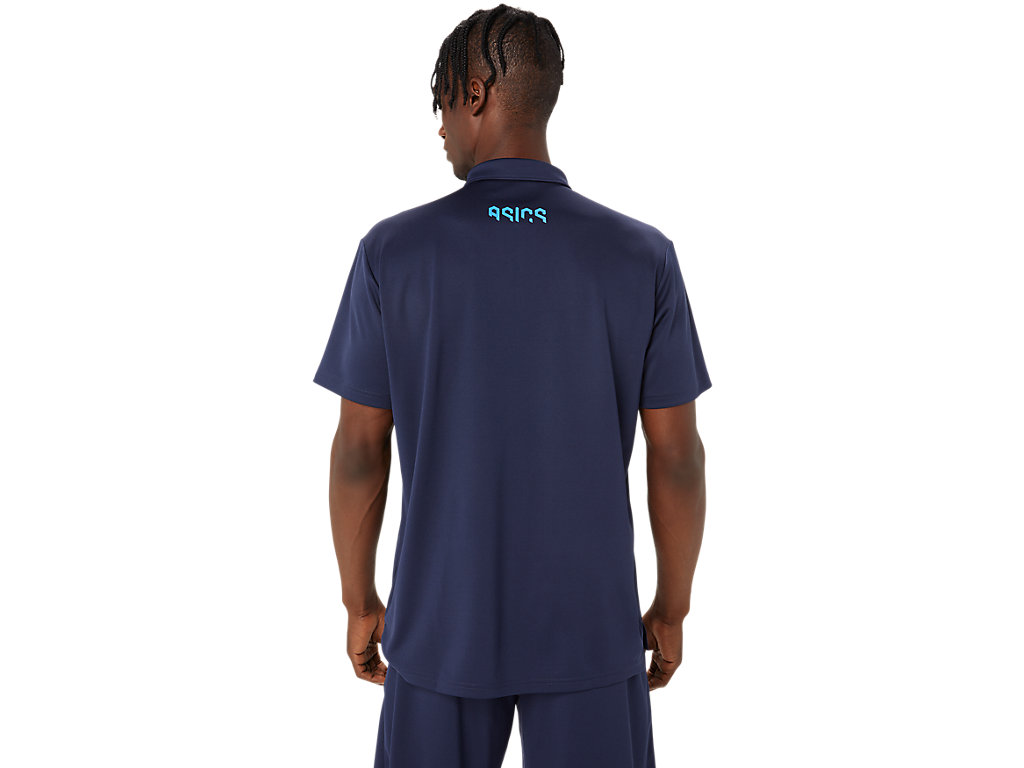 ASICS ASICS HEX GRAPHIC DRY POLO SHIRTS image number null