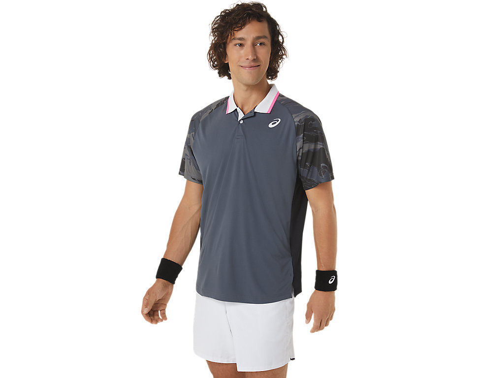 ASICS MEN COURT GRAPHIC POLO-SHIRT image number null