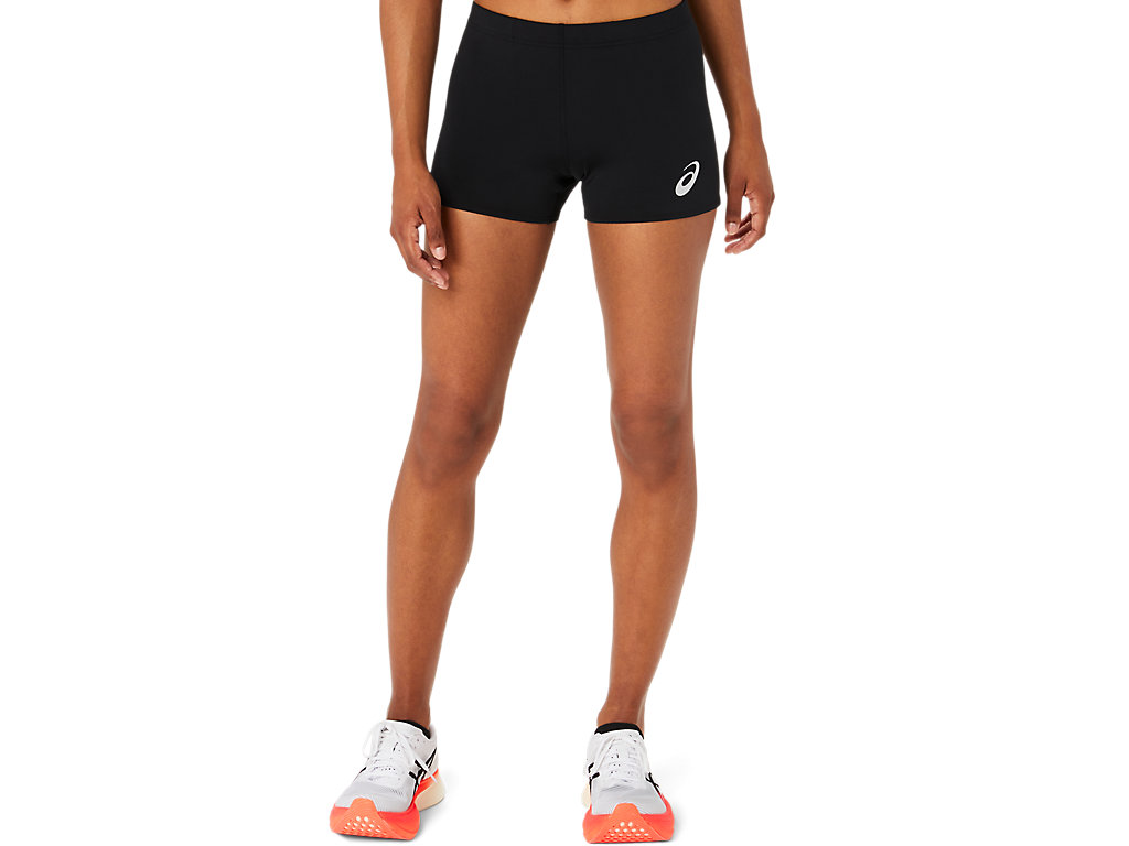 ASICS WOMEN HOT PANT, PERFORMANCE BLACK, swatch
