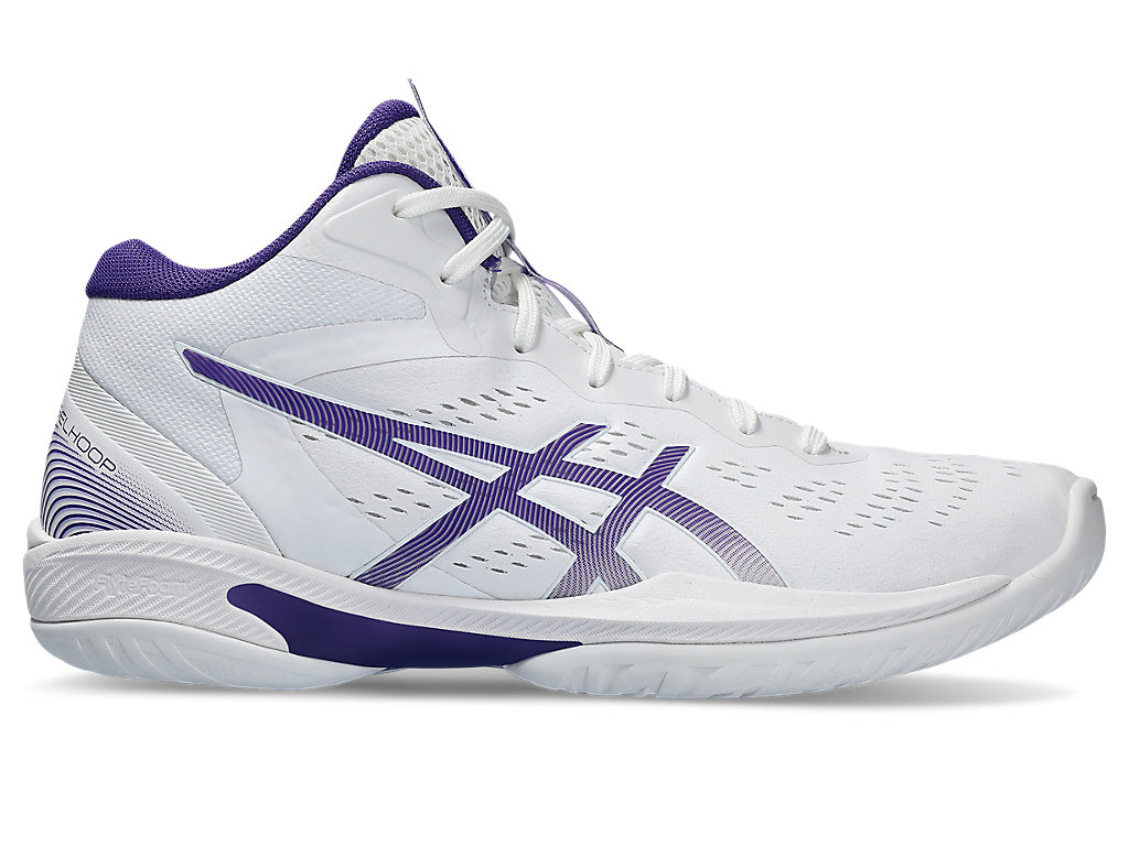 ASICS GELHOOP V16, WHITE/GENTRY PURPLE, swatch