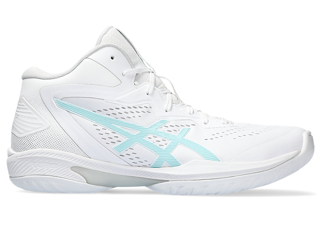 ASICS GELHOOP V15, WHITE/AQUAMARINE, swatch