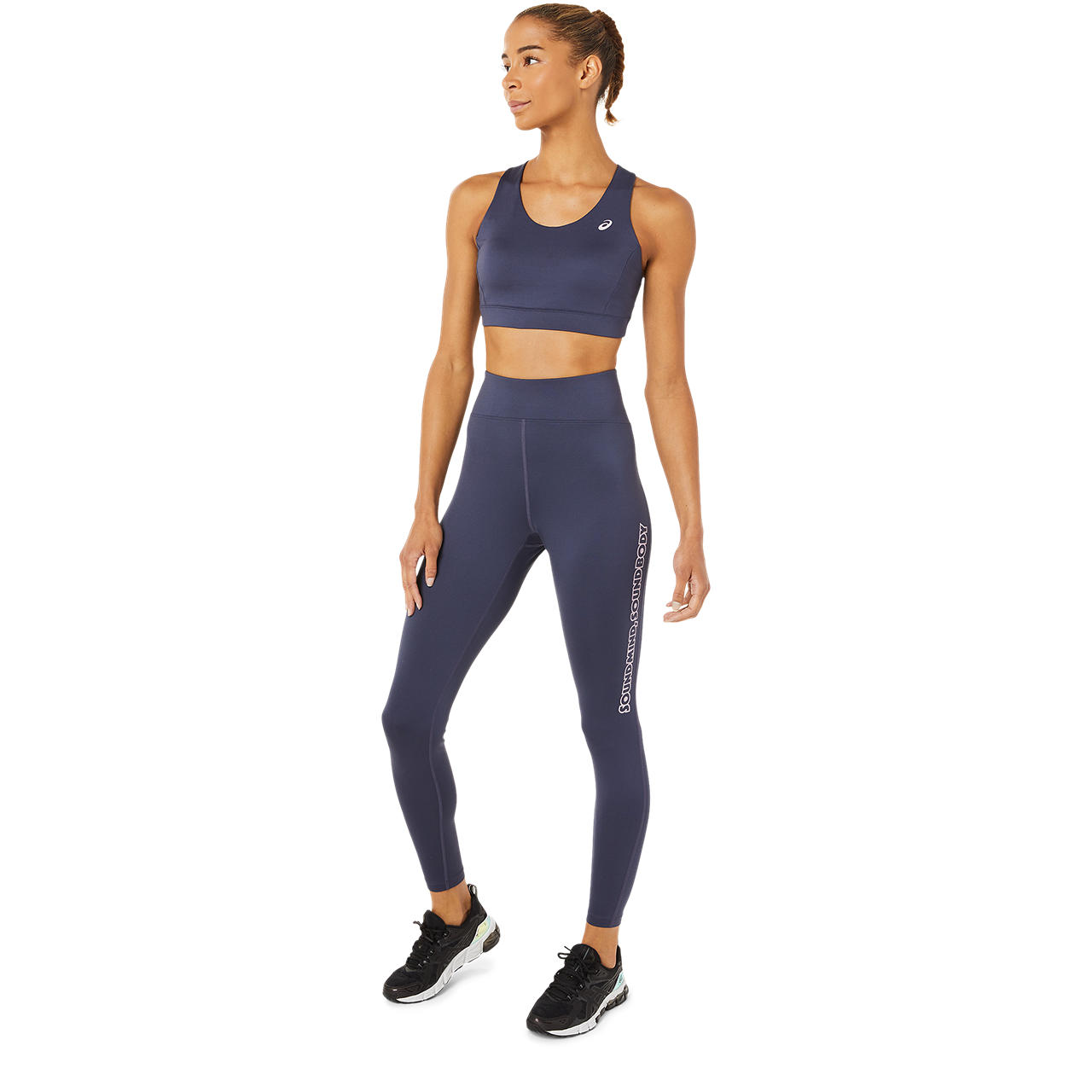 ASICS WOMEN CROSS BACK STRAPPED BRA, INDIGO FOG, swatch