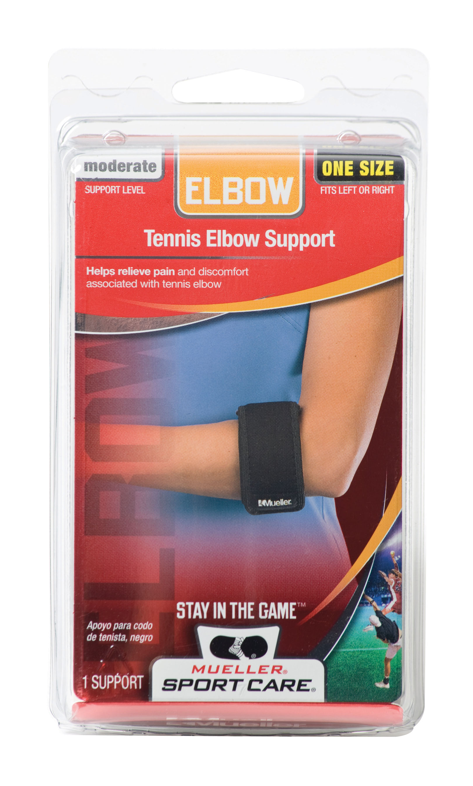 MUELLER® TENNIS ELBOW SUPPORT BLACK , , large image number null